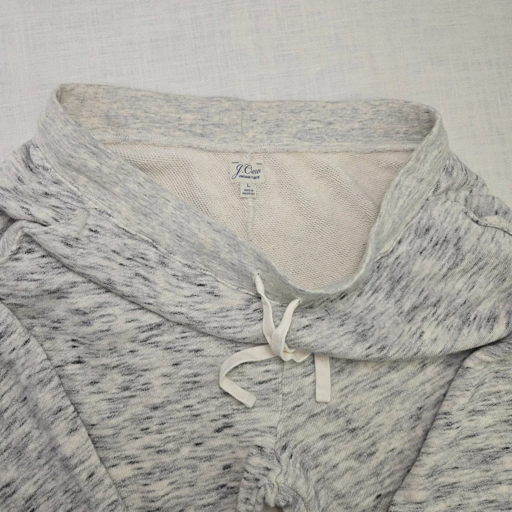 J Crew Vintage Fleece Joggers Size Large Men's Grey Sweatpants Marl‎ Cozy Comfy